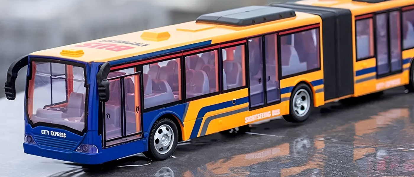4 Channels RC Bus With Lights and Rubber