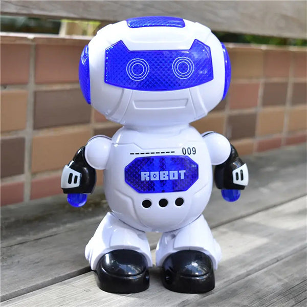 Smart Space Dazzling Music Robot LED Light Electric Dancing Space Walking Robot Toy Educational Toys for Boys Kids Gift
