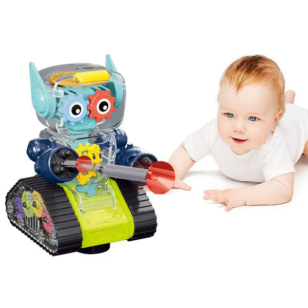 Alloy Kids Toy Robot Custom Audio Playback Recording Interactive Induction Light Music With IC