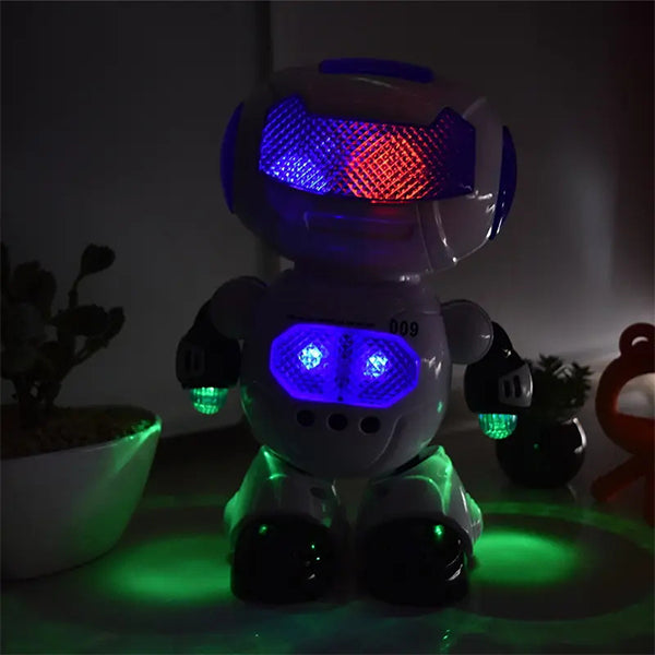 Smart Space Dazzling Music Robot LED Light Electric Dancing Space Walking Robot Toy Educational Toys for Boys Kids Gift
