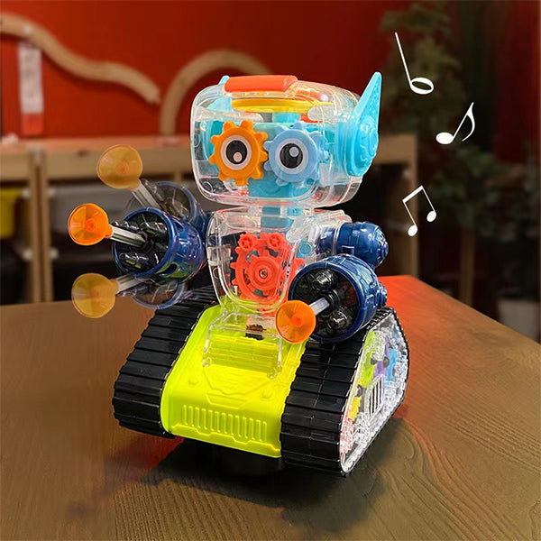 Alloy Kids Toy Robot Custom Audio Playback Recording Interactive Induction Light Music With IC