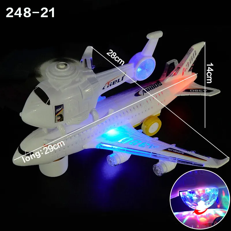 Electric Universal Flashing Lights Musical Transparent Gear Shark