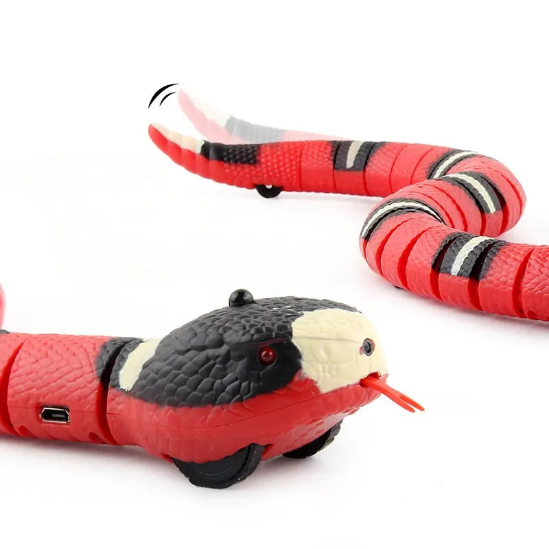 Playful Pranks and Interactive Fun: USB Rechargeable Smart Sensing Snake - The Ultimate Trick Toy for Kids and Halloween Parties