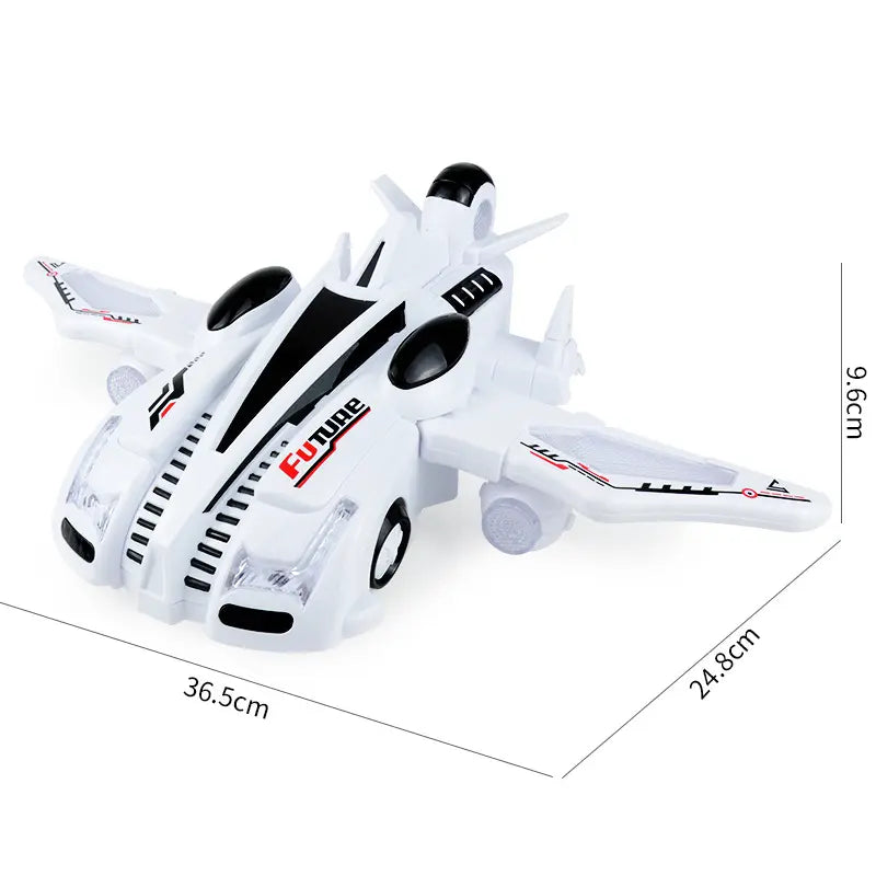 360 Degree Rotation Deformed Car Toy - Stunt Car with Light, Music, and Dynamic Movement