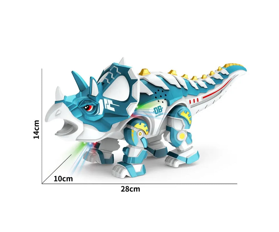 Unleash Prehistoric Adventures: Electric Walking Dinosaur Toy with Sound, Light, Laying Eggs, and Crawling Action for an Epic Playtime