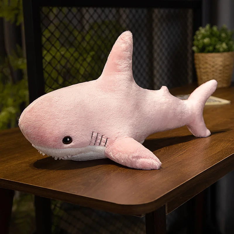 Ocean Harmony: Big Shark Plush Pillow - Cute, Kawaii, and Colorful Marine Animal Soft Stuffed Toy