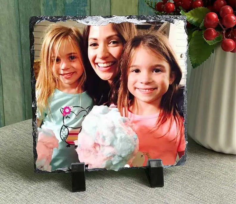 Rock Sublimation printing DIY photo slate frame