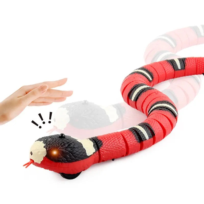 Playful Pranks and Interactive Fun: USB Rechargeable Smart Sensing Snake - The Ultimate Trick Toy for Kids and Halloween Parties