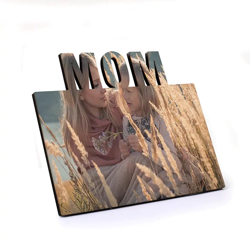 Mother Day Gifts Wood MOM Picture Frame Sublimation MDF Photo Panel