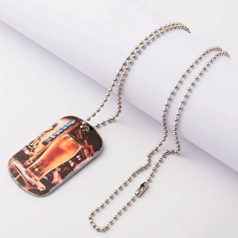 Double-Sided Customized Dog Tags Blanks Sublimation Printable Pendant Dog Tag