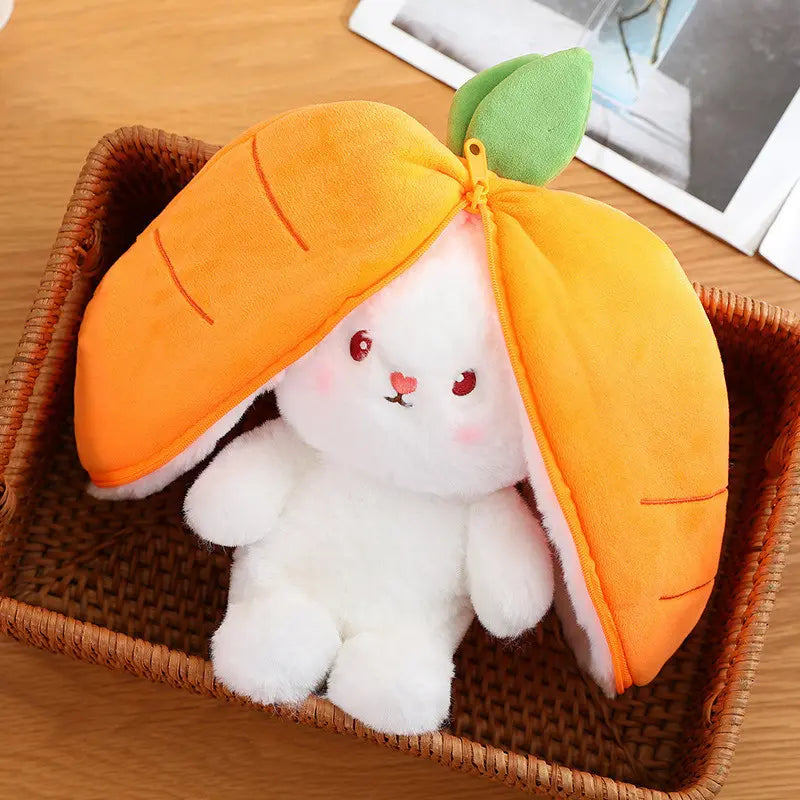 Strawberry Fruit Rabbits Plush Toy - Adorable Stuffed Animals with PP Cotton, Cute Rabbit Dolls for Endless Joy