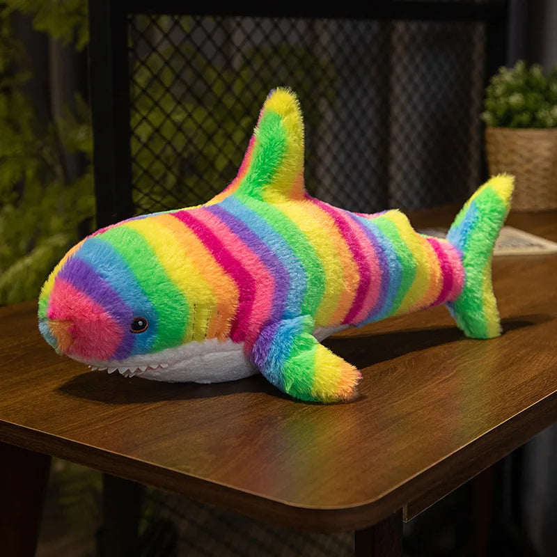 Ocean Harmony: Big Shark Plush Pillow - Cute, Kawaii, and Colorful Marine Animal Soft Stuffed Toy