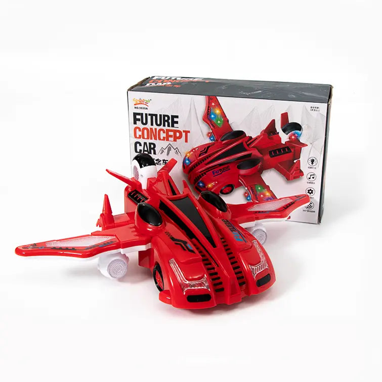 360 Degree Rotation Deformed Car Toy - Stunt Car with Light, Music, and Dynamic Movement