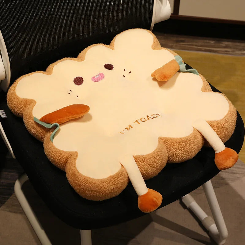 Cozy Comfort Square Round with Rope Non-Slip Seat Cushion - Plush Toy Perfect for Office and Home Chairs