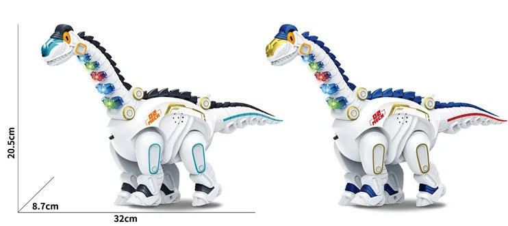 Electric Dinosaur Toy with Light, Walking, Egg-Laying Action - Ideal Gift for Kids' Birthdays