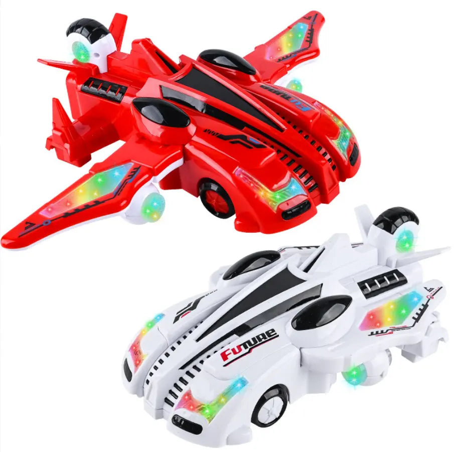 360 Degree Rotation Deformed Car Toy - Stunt Car with Light, Music, and Dynamic Movement