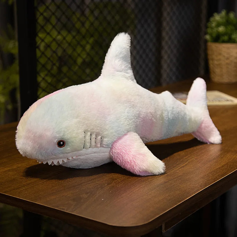 Ocean Harmony: Big Shark Plush Pillow - Cute, Kawaii, and Colorful Marine Animal Soft Stuffed Toy