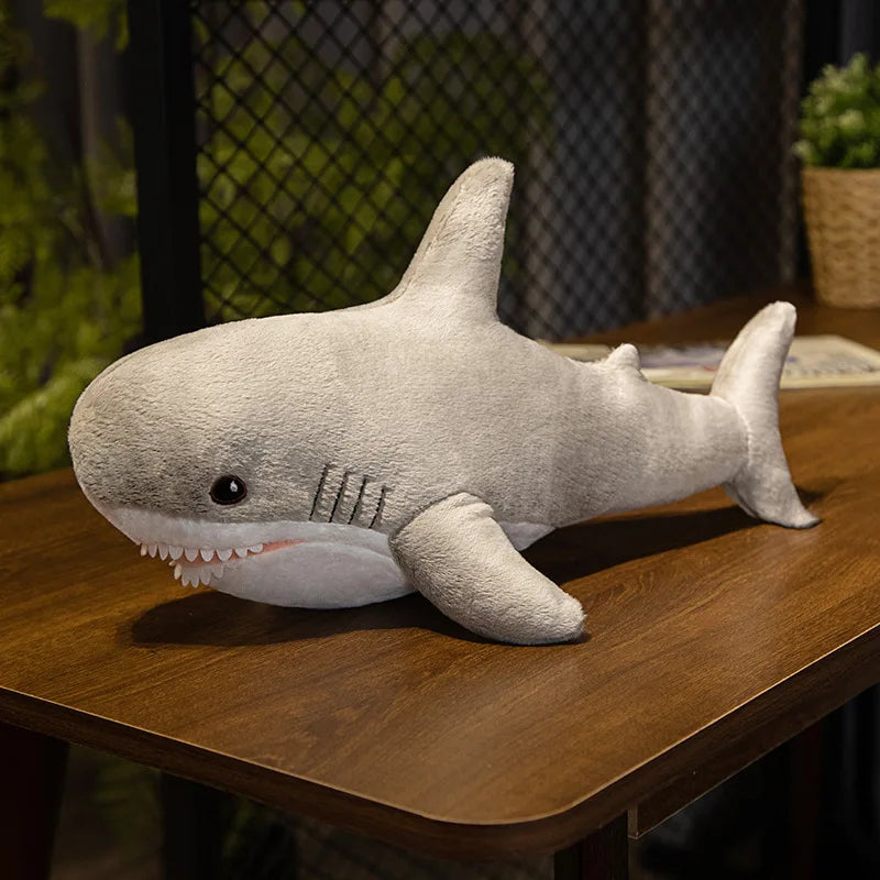Ocean Harmony: Big Shark Plush Pillow - Cute, Kawaii, and Colorful Marine Animal Soft Stuffed Toy