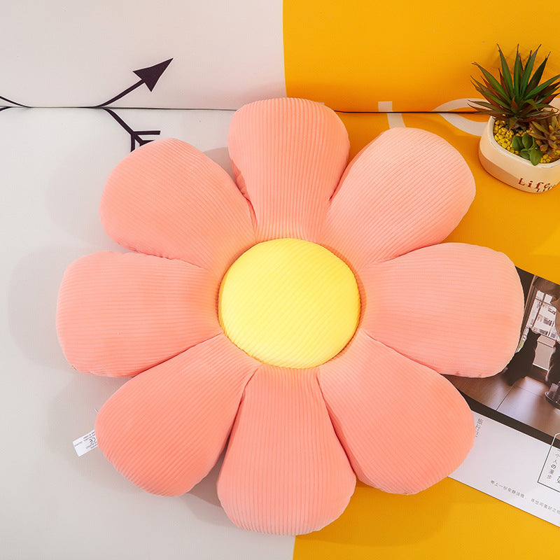 Decorative Plush Stuffed Daisy Flower Floor Seating Cushion Pillow