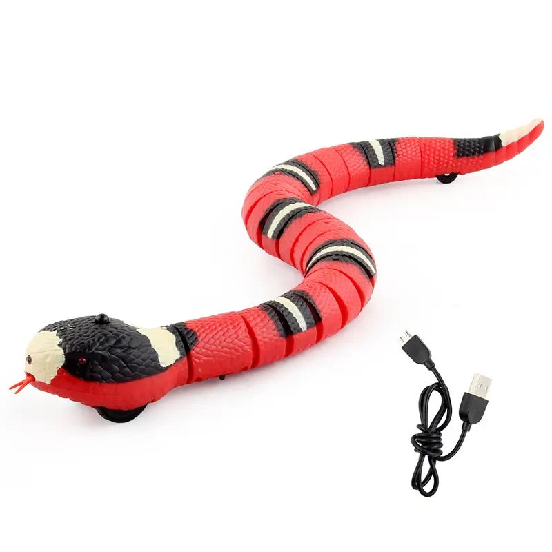 Playful Pranks and Interactive Fun: USB Rechargeable Smart Sensing Snake - The Ultimate Trick Toy for Kids and Halloween Parties