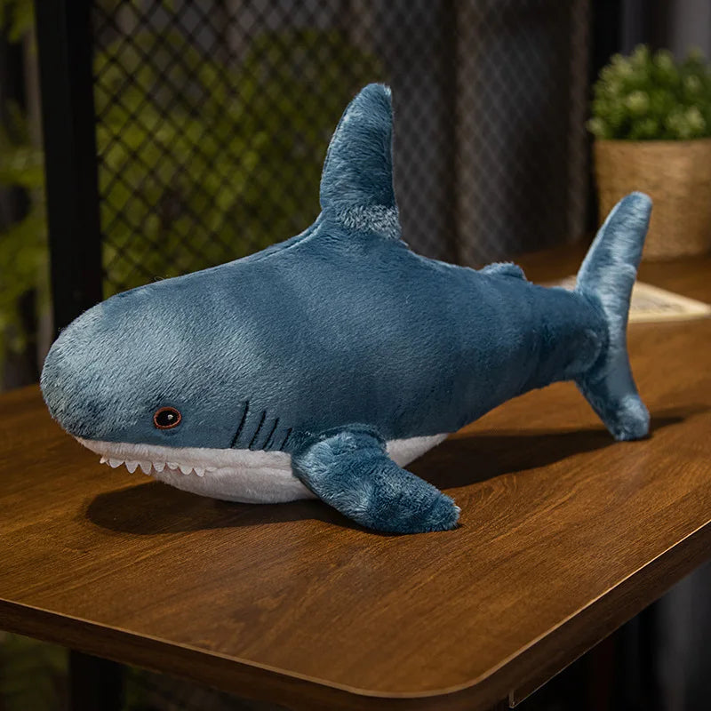 Ocean Harmony: Big Shark Plush Pillow - Cute, Kawaii, and Colorful Marine Animal Soft Stuffed Toy