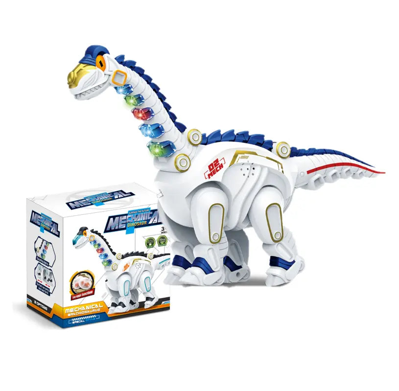Electric Dinosaur Toy with Light, Walking, Egg-Laying Action - Ideal Gift for Kids' Birthdays