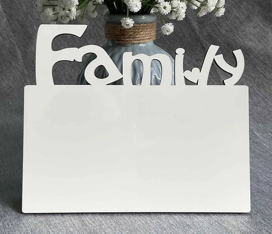 Family Home MDF photo Frame Sublimation Blank Picture Frames