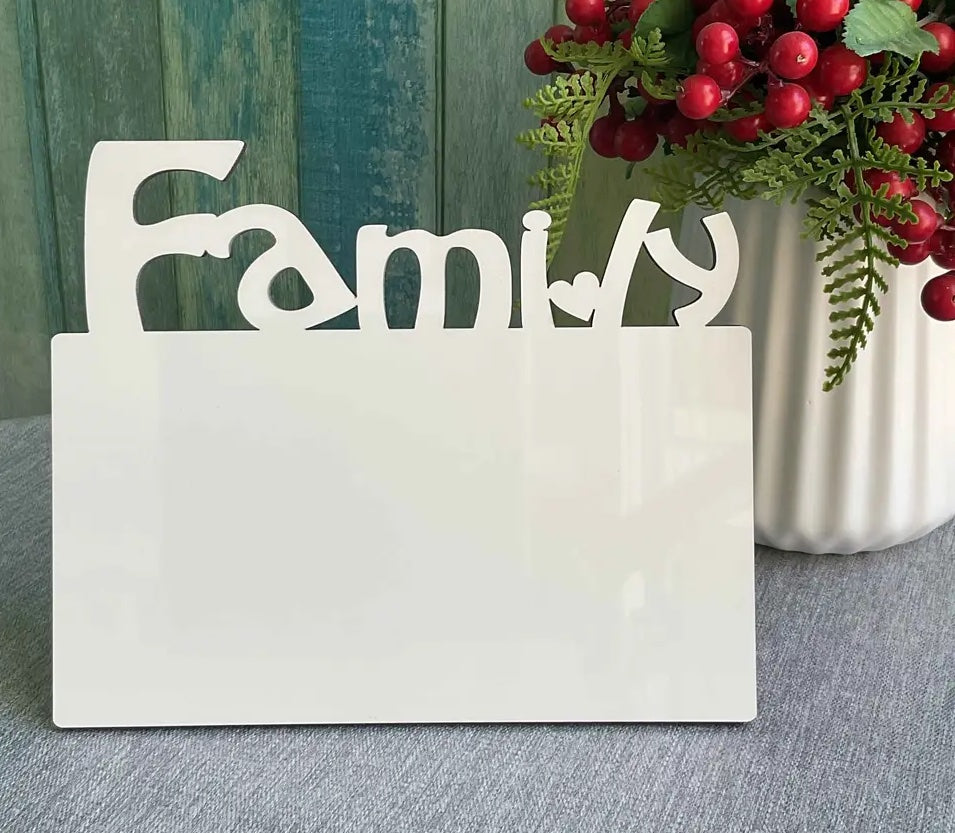 Family Home MDF photo Frame Sublimation Blank Picture Frames